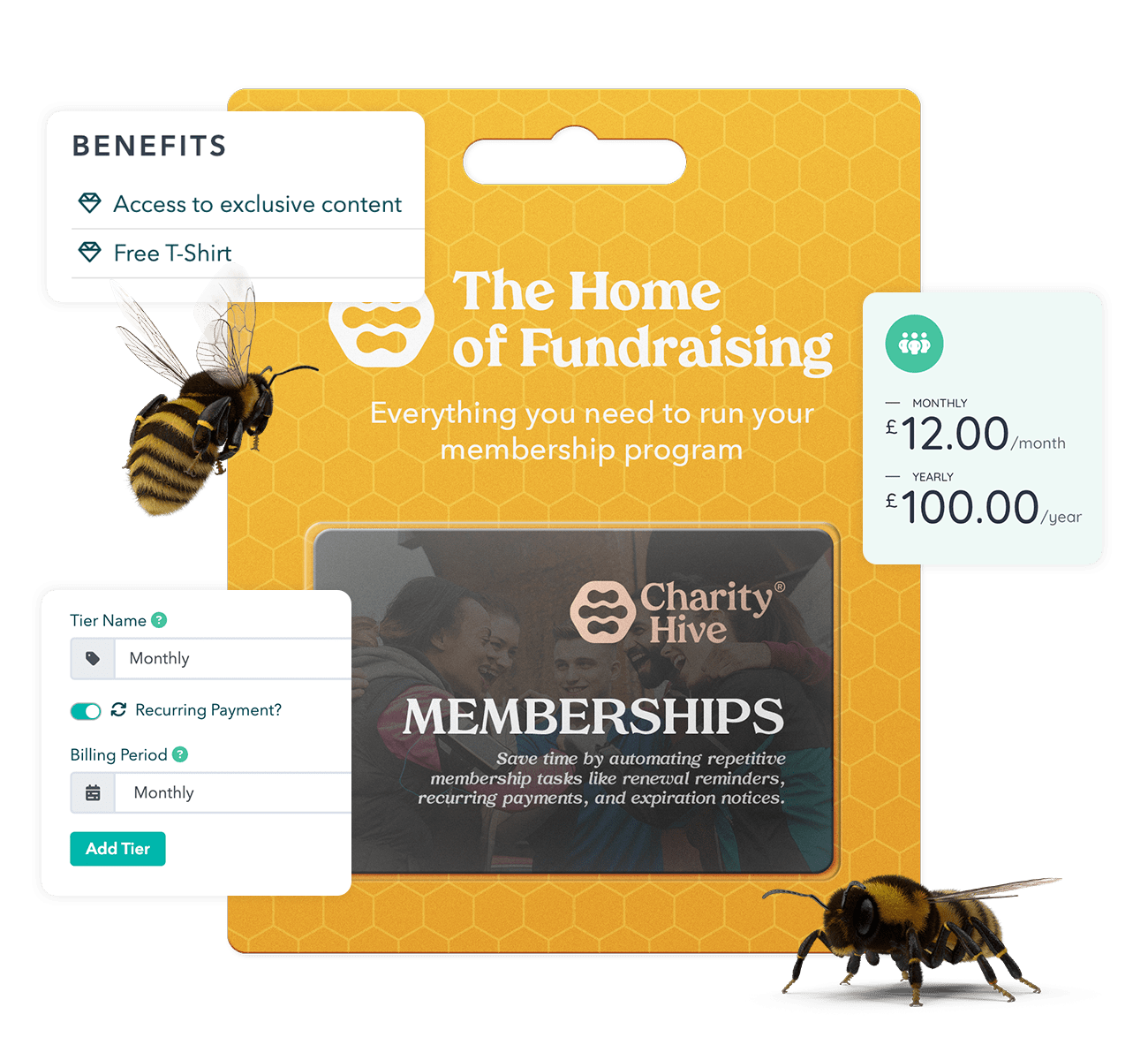 Membership software with recurring billing
