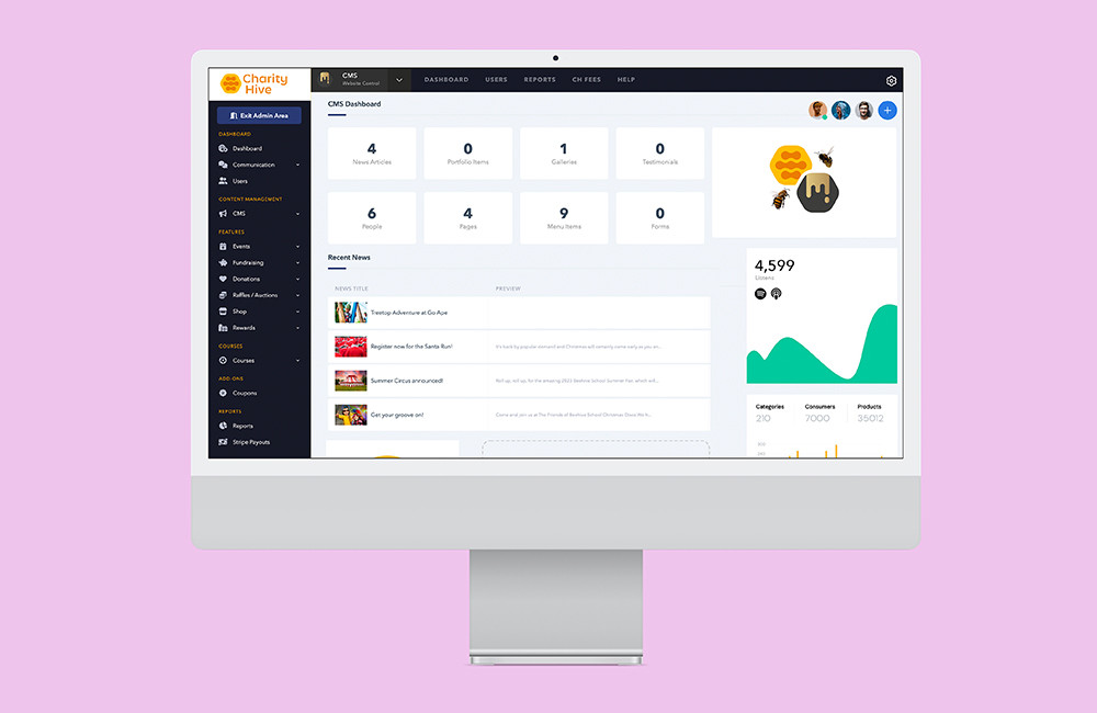 Welcome to the Charity Hive CMS